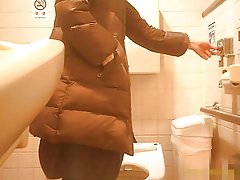 公衆トイレの熟女ママ